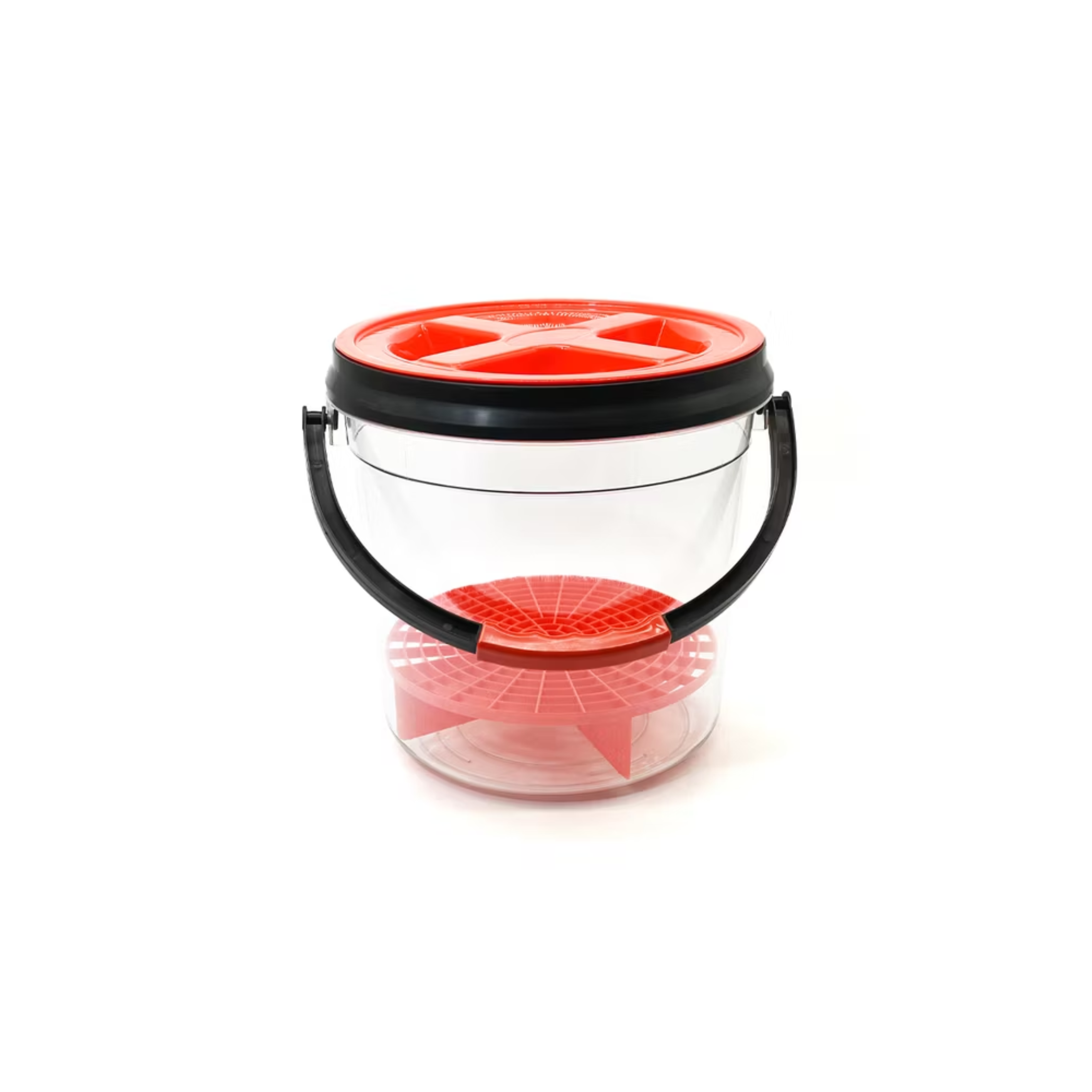 Transparent cleaning bucket + filter screen