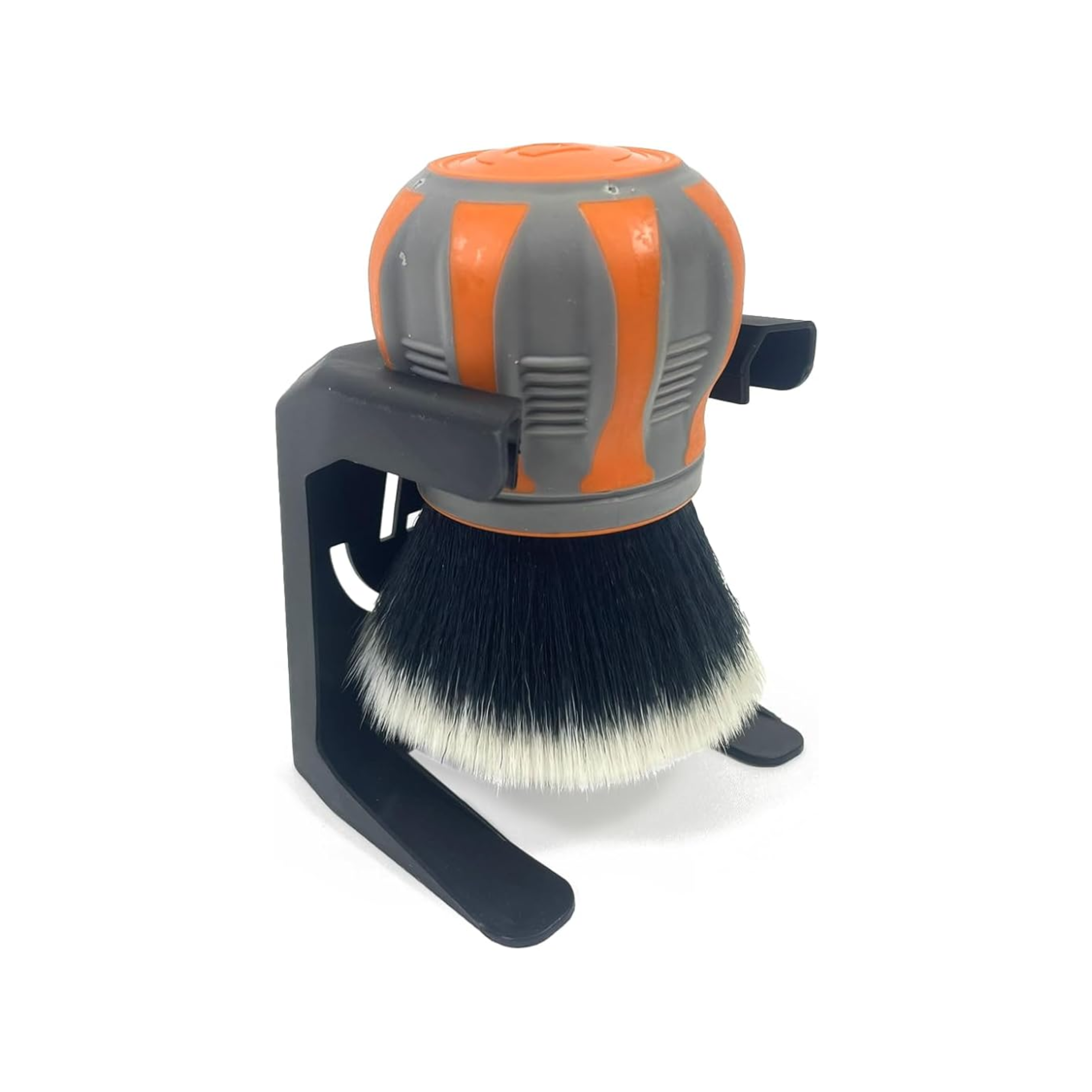 Octane Brush - Curveball XL Synthetic Solar Flare (Orange & Grey)  Detail Brush
